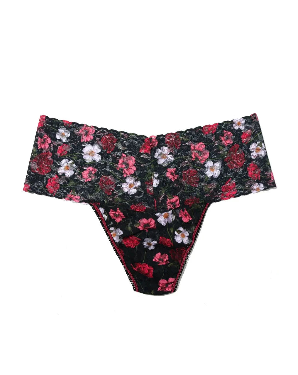 Hanky Panky Printed Lace Retro Rise Thong