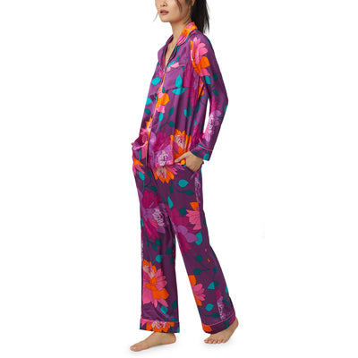 Evening Bloom Washable Silk Pajama: BedHead x Trina Turk: Size XS, L, XL - Beestung Lingerie