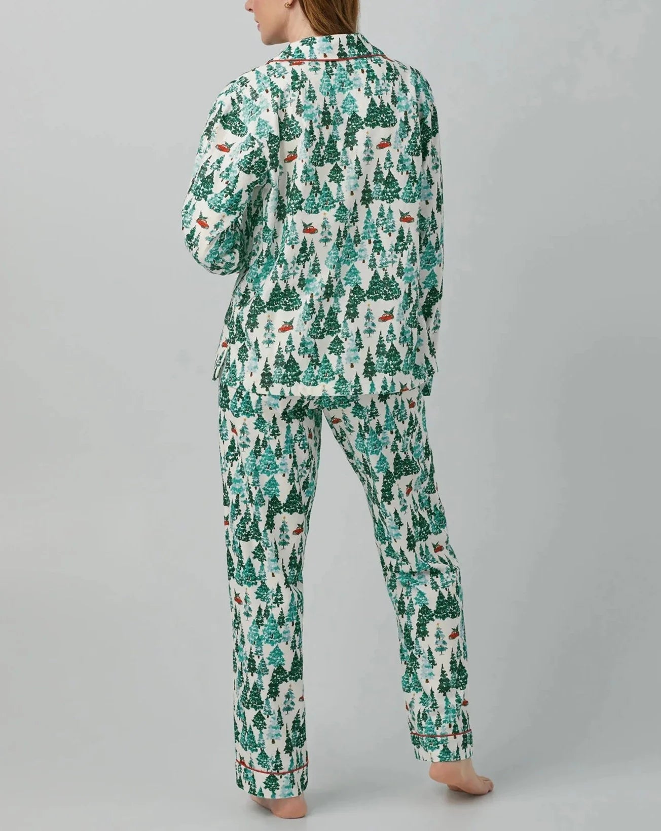 Winter Forest Organic Cotton Flannel PJ Set: Size XS - Beestung Lingerie