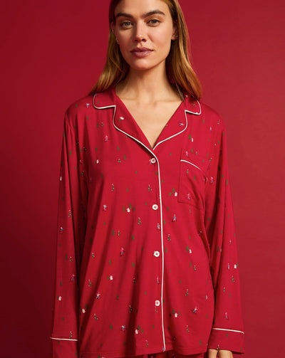 Gisele Printed Pajama: Limited Holiday Edition - Beestung Lingerie