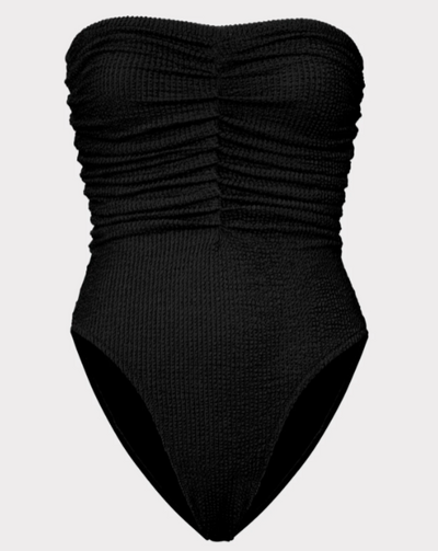 Textured Ruched One Piece - Beestung Lingerie