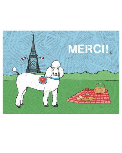 Greeting Card: Merci Poodle - Beestung Lingerie