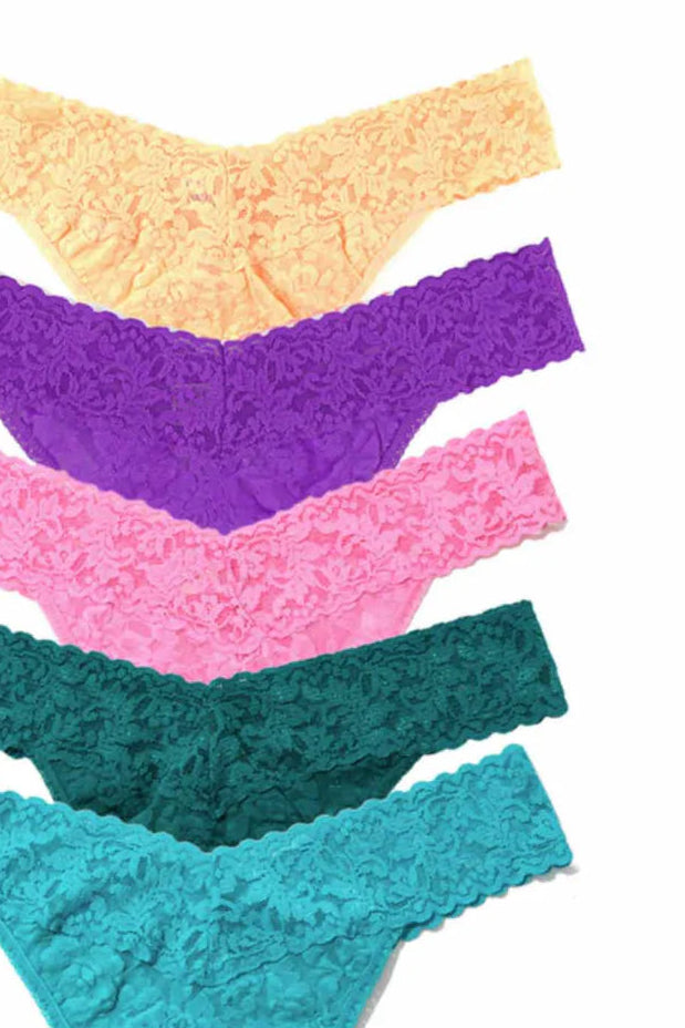 Garden Party - 5 Pack: Original Rise Thong