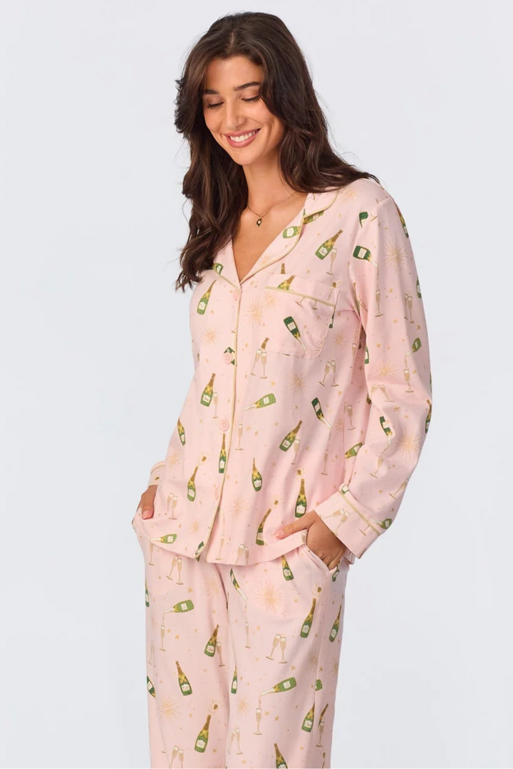 Pop Fizz Clink Cotton Stretch Jersey PJ Set