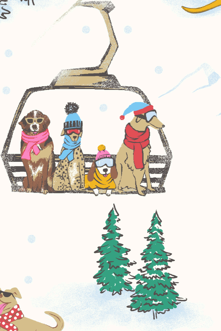 Ski Pups Stretch Cotton PJ Set