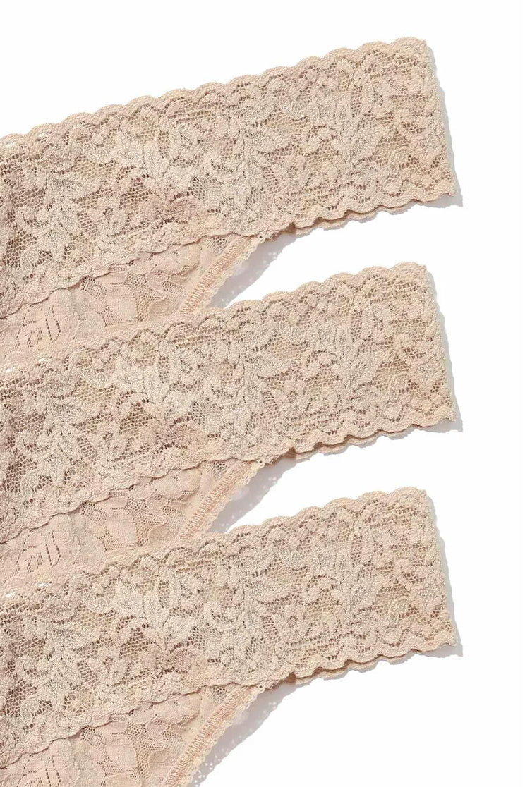 3 Pack Low Rise Thongs