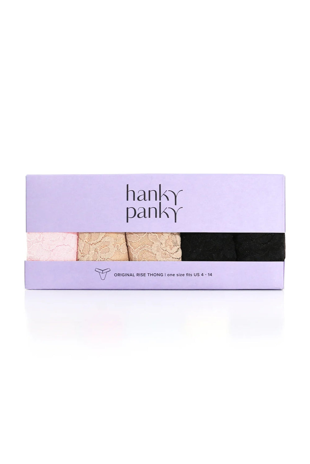 Hanky Panky thong set packaging on a white background