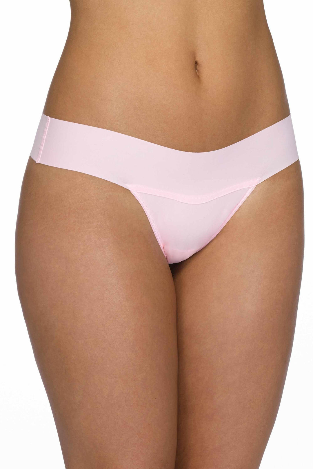Light pink thong on a white background