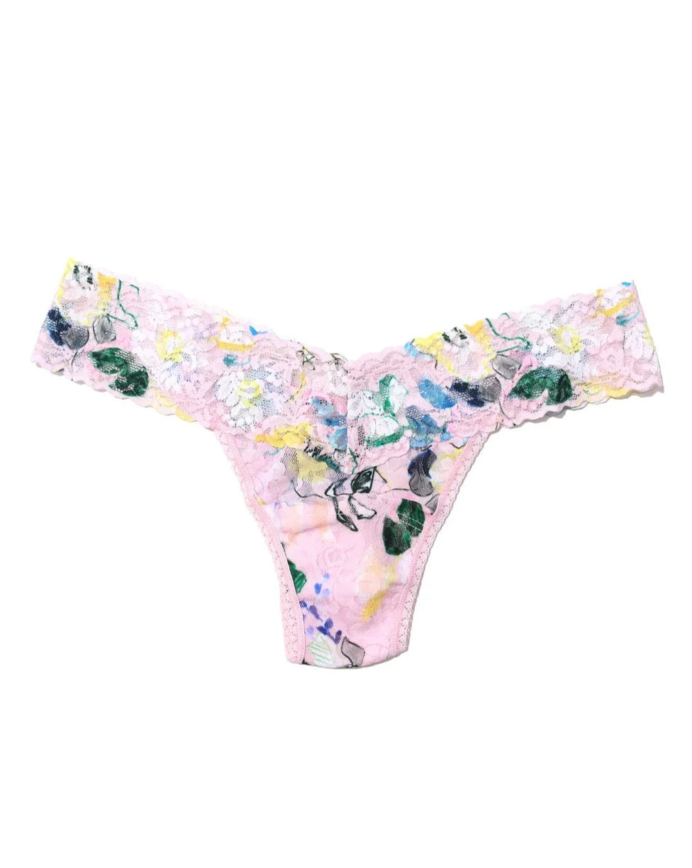 Printed Low Rise Thong - Beestung Lingerie