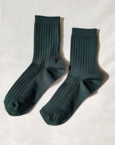 Mercerized Combed Cotton Rib Socks