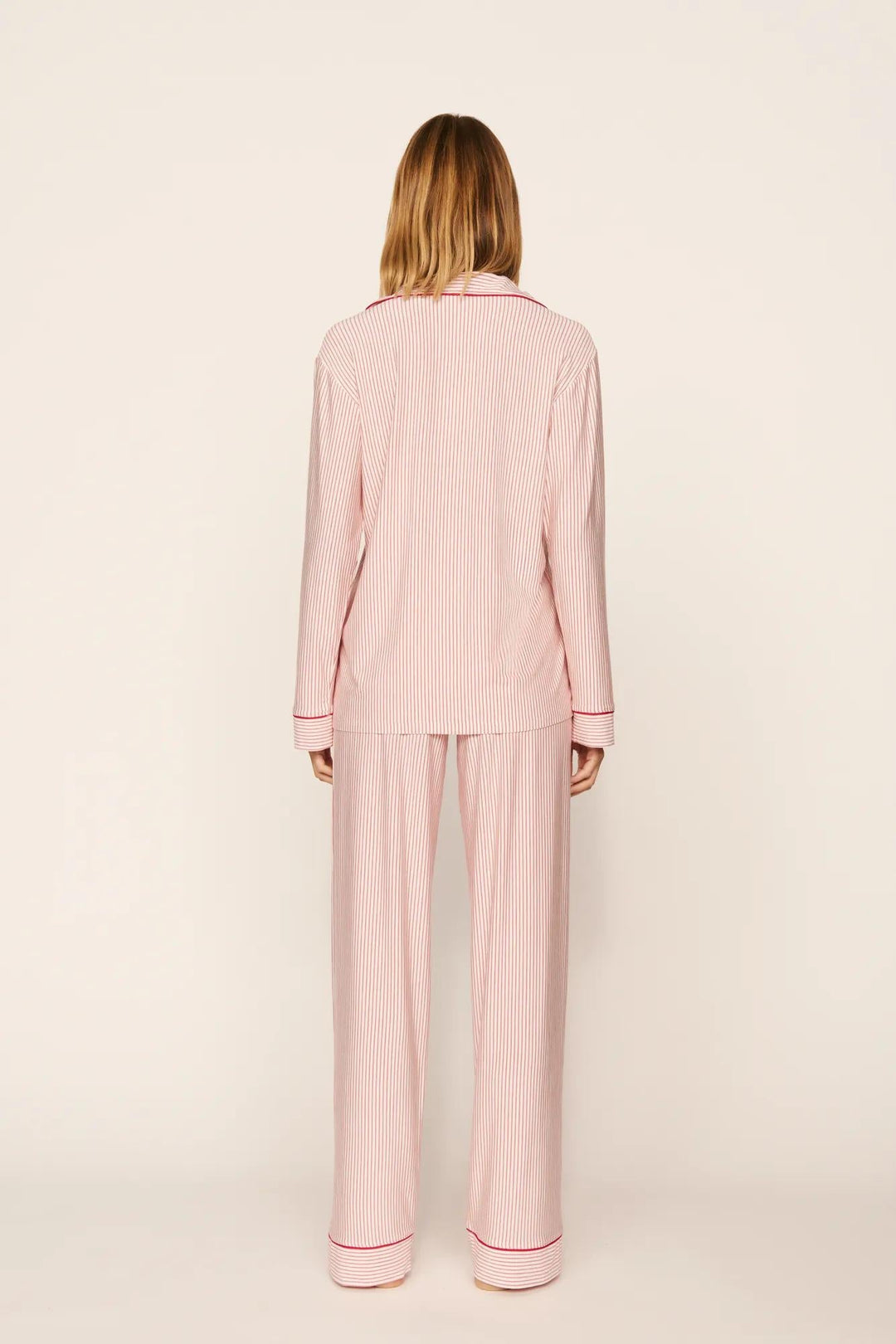 Gisele Duo Stripe Printed Long PJ Set