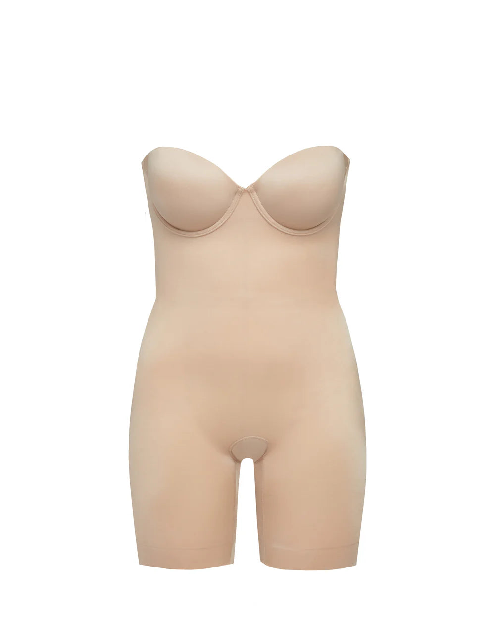 Strapless Shaping Cupped Mid-Thigh Bodysuit: Suit Your Fancy