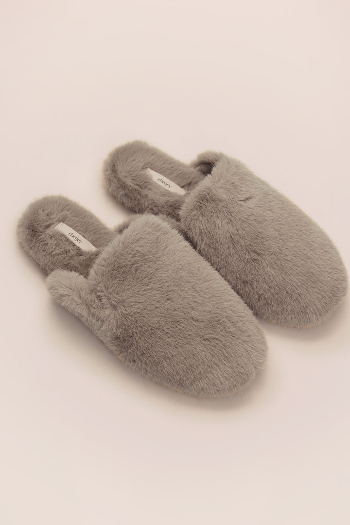 Plush Mule Slippers