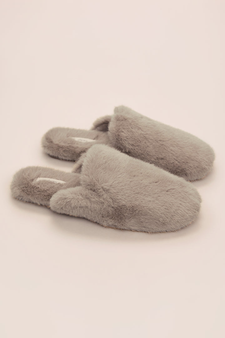 Plush Mule Slippers