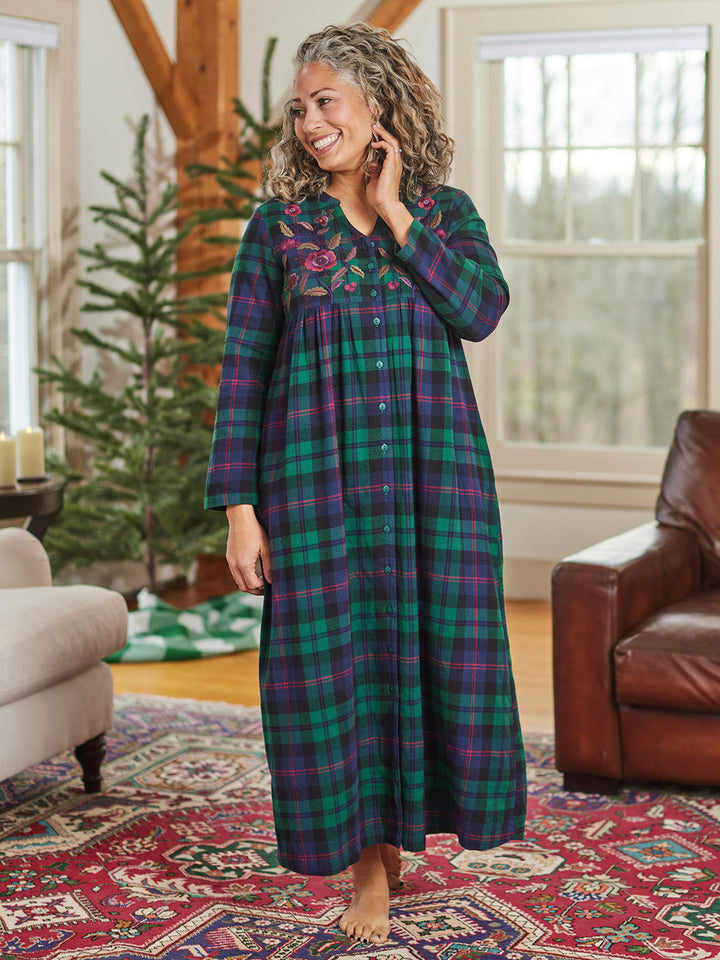 Yuletide Plaid Nightgown