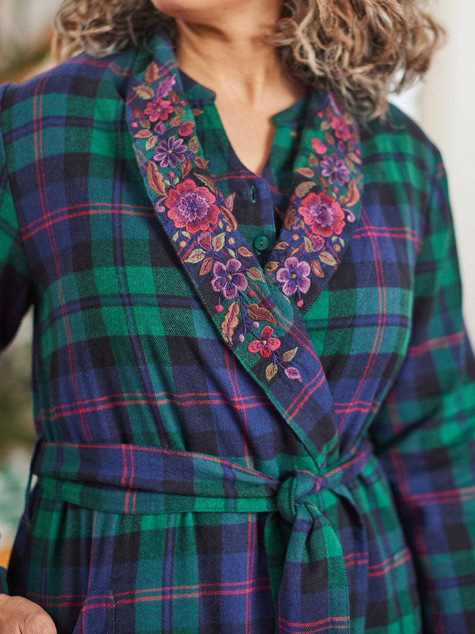 Yuletide Flannel Robe