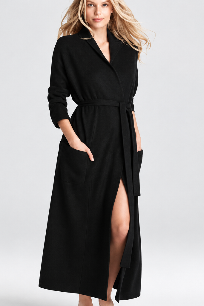 Arlotta black cashmere robe product photo