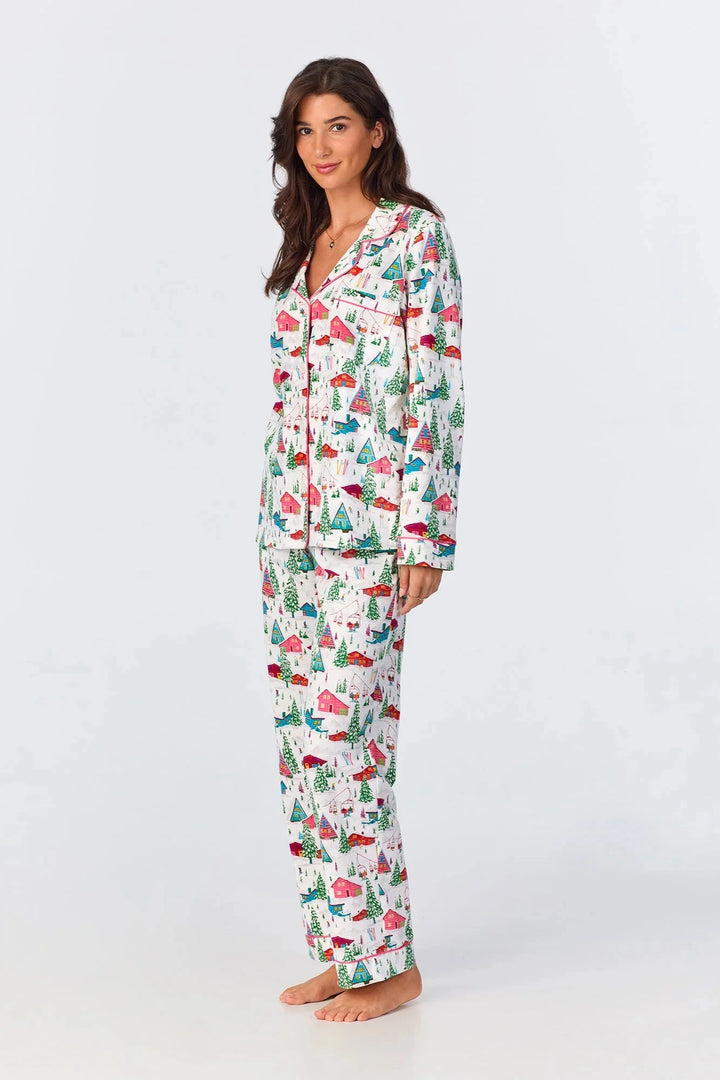 Alpine Cabins Stretch Cotton PJ Set