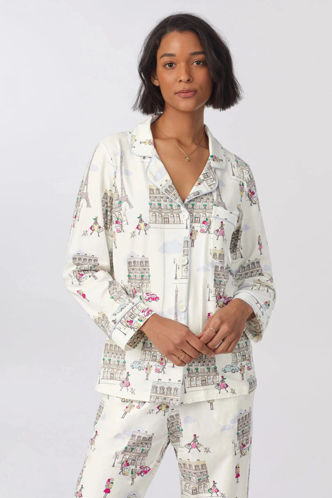 Let's Go Shopping Stretch Cotton PJ Set