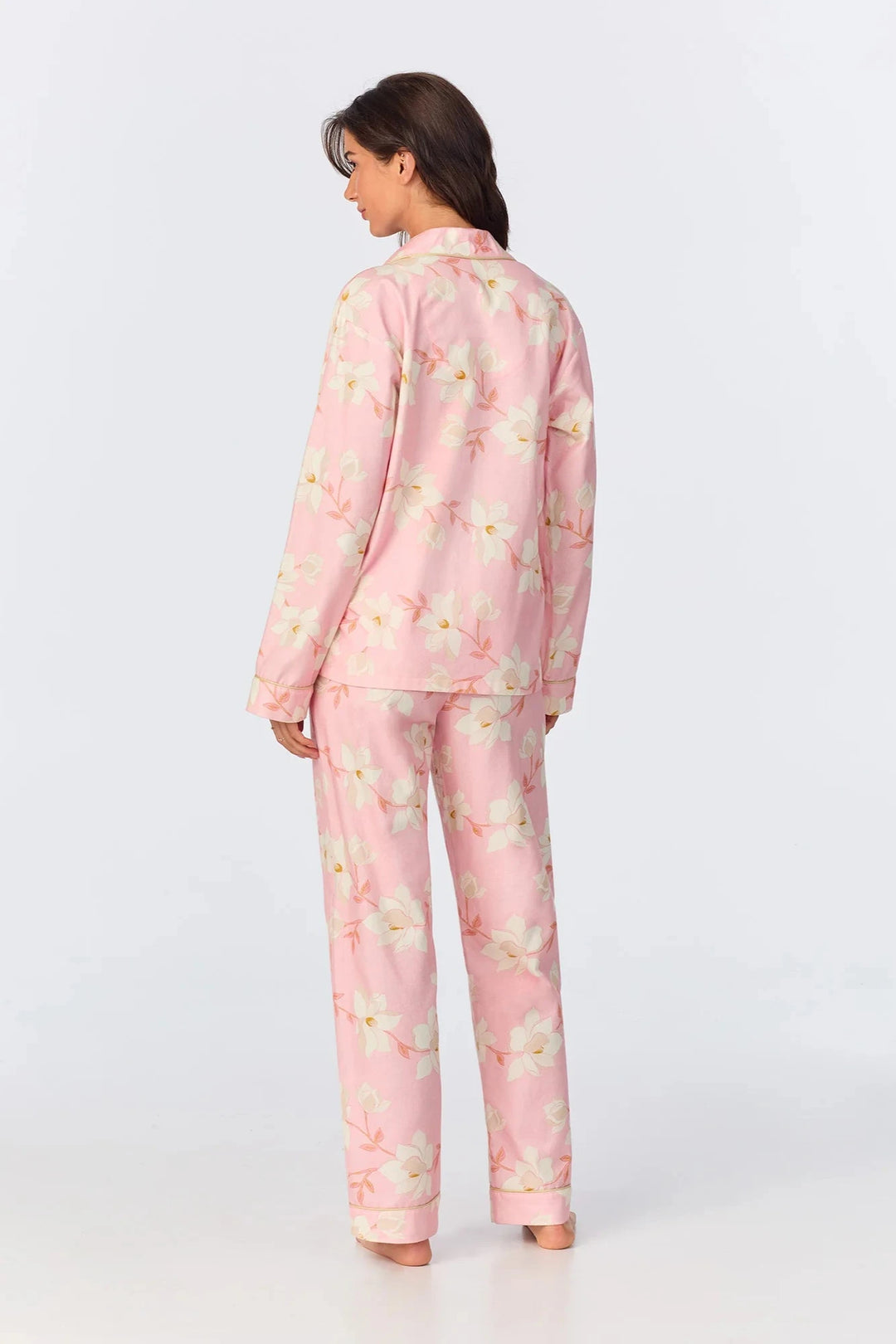 Magnolia Blossom Flannel PJ Set