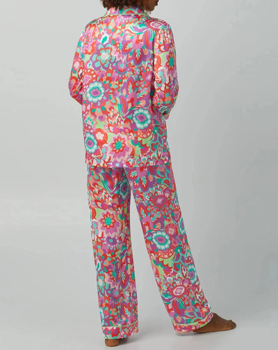 Summer Floral Washable Silk Pajama: BedHead x Trina Turk - Beestung Lingerie
