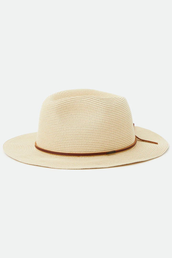 Wesley Straw Packable Fedora Hat