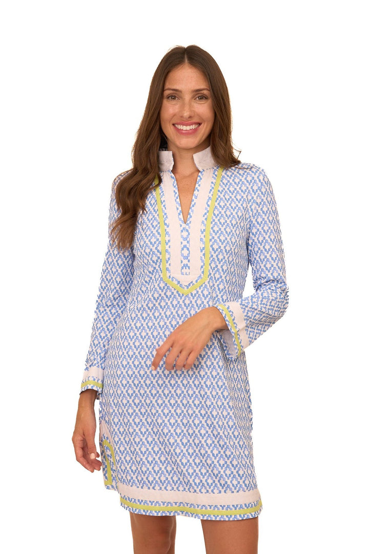 Seaside Pique Long Tunic Cover Up