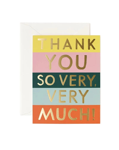 Color Block Thank You Card - Beestung Lingerie