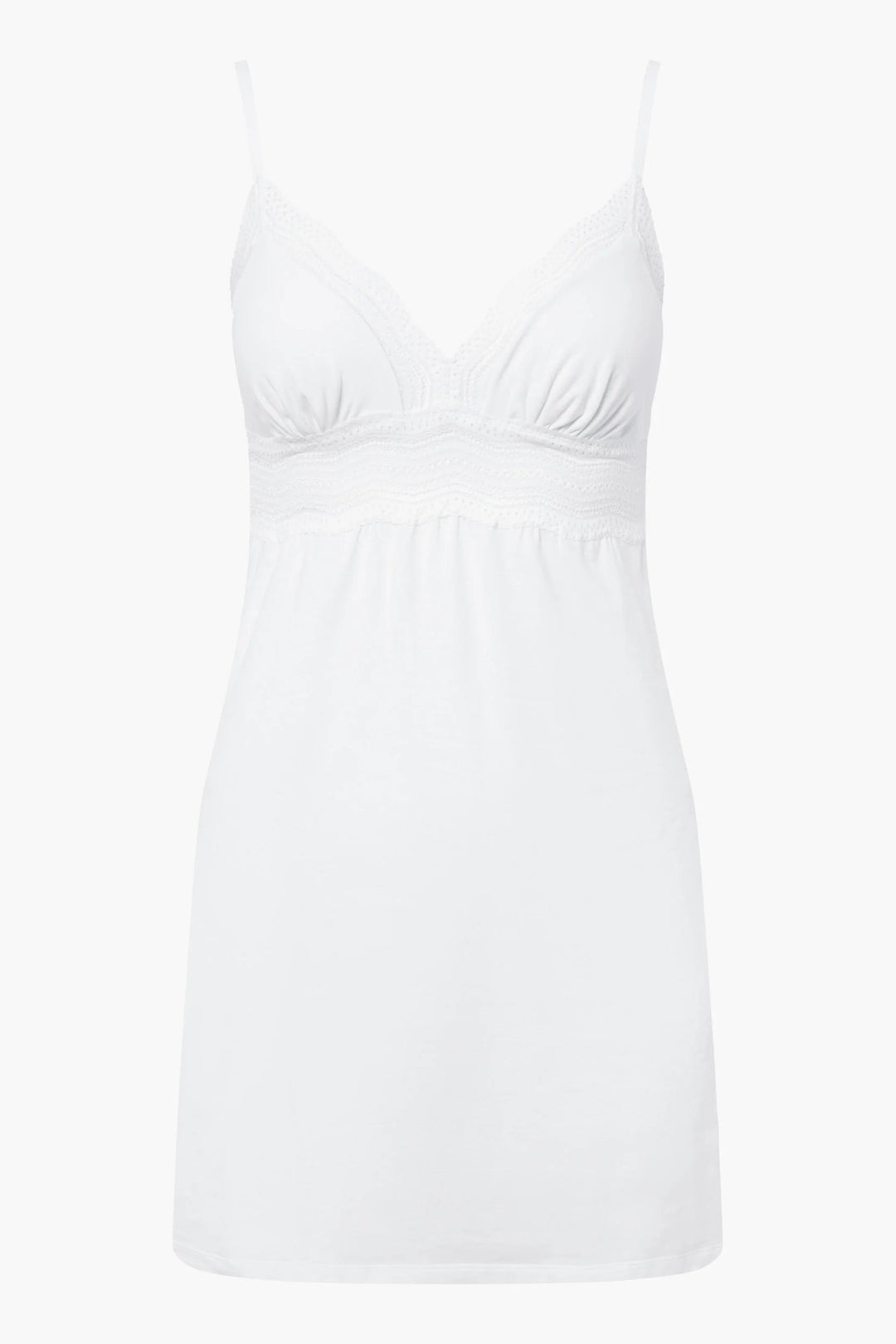 White cotton bridal style chemise