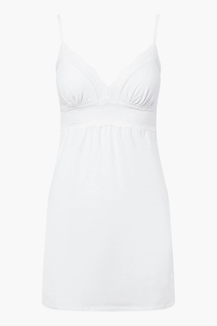 White cotton bridal style chemise