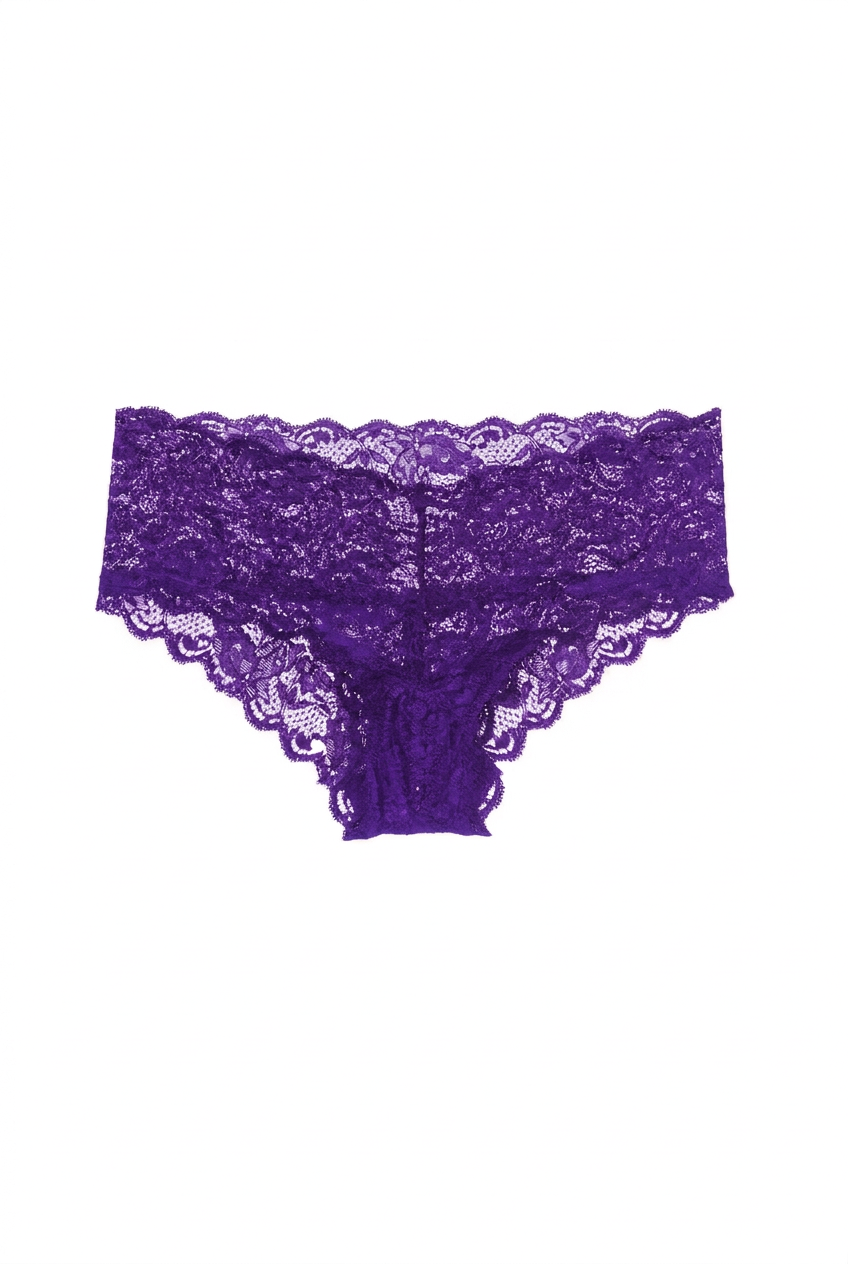 Underwear colour matched to the new purple lace swatch