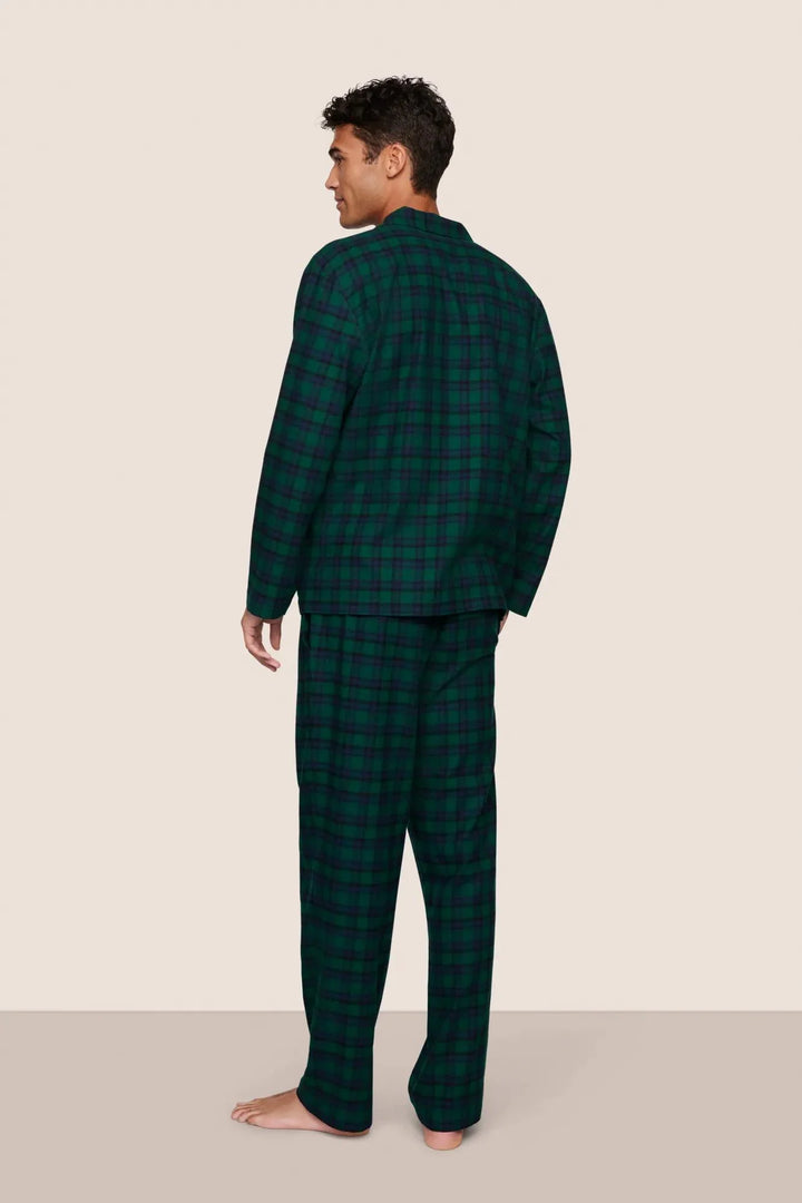 Flannel Mens Long PJ Set