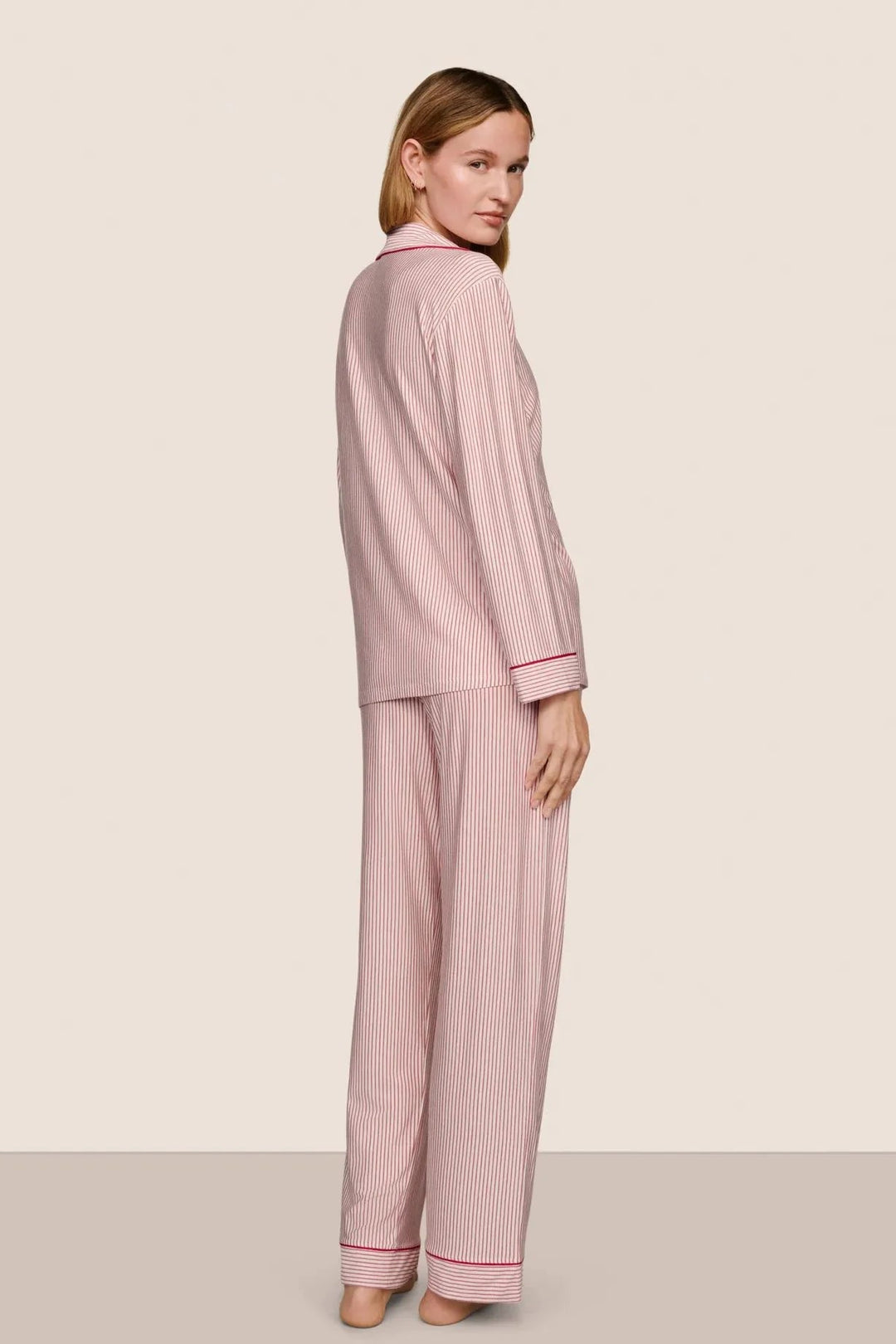 Gisele Duo Stripe Printed Long PJ Set