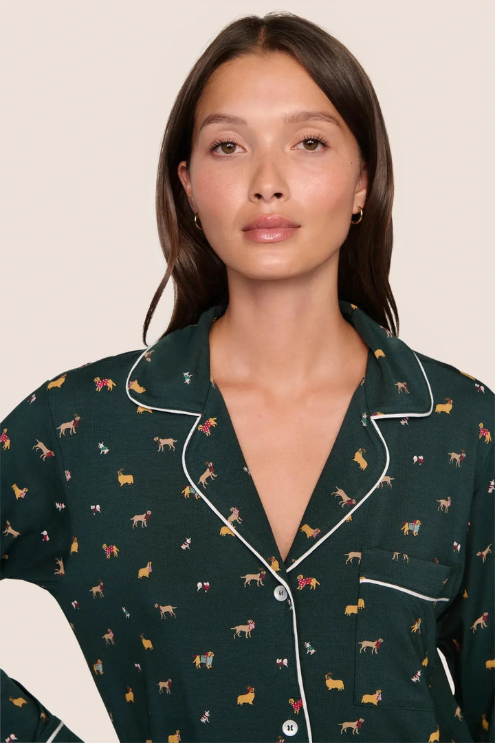 Gisele Holiday Printed Long PJ Set