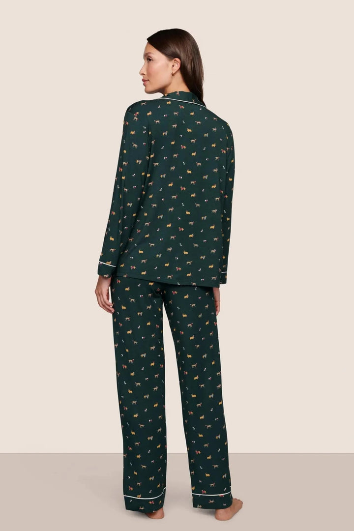 Gisele Holiday Printed Long PJ Set