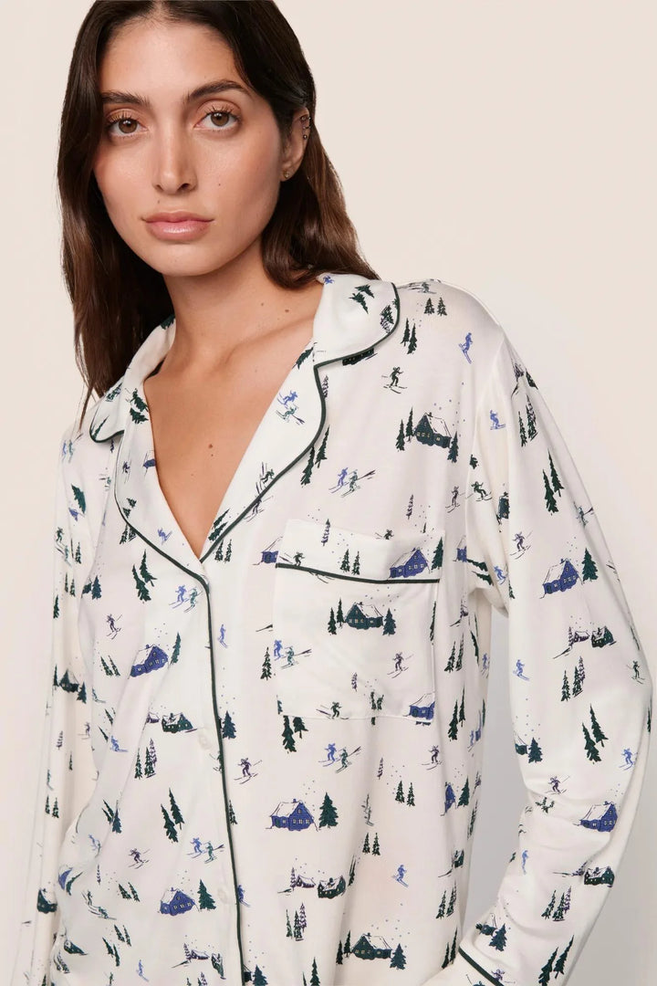 Gisele Holiday Printed Long PJ Set