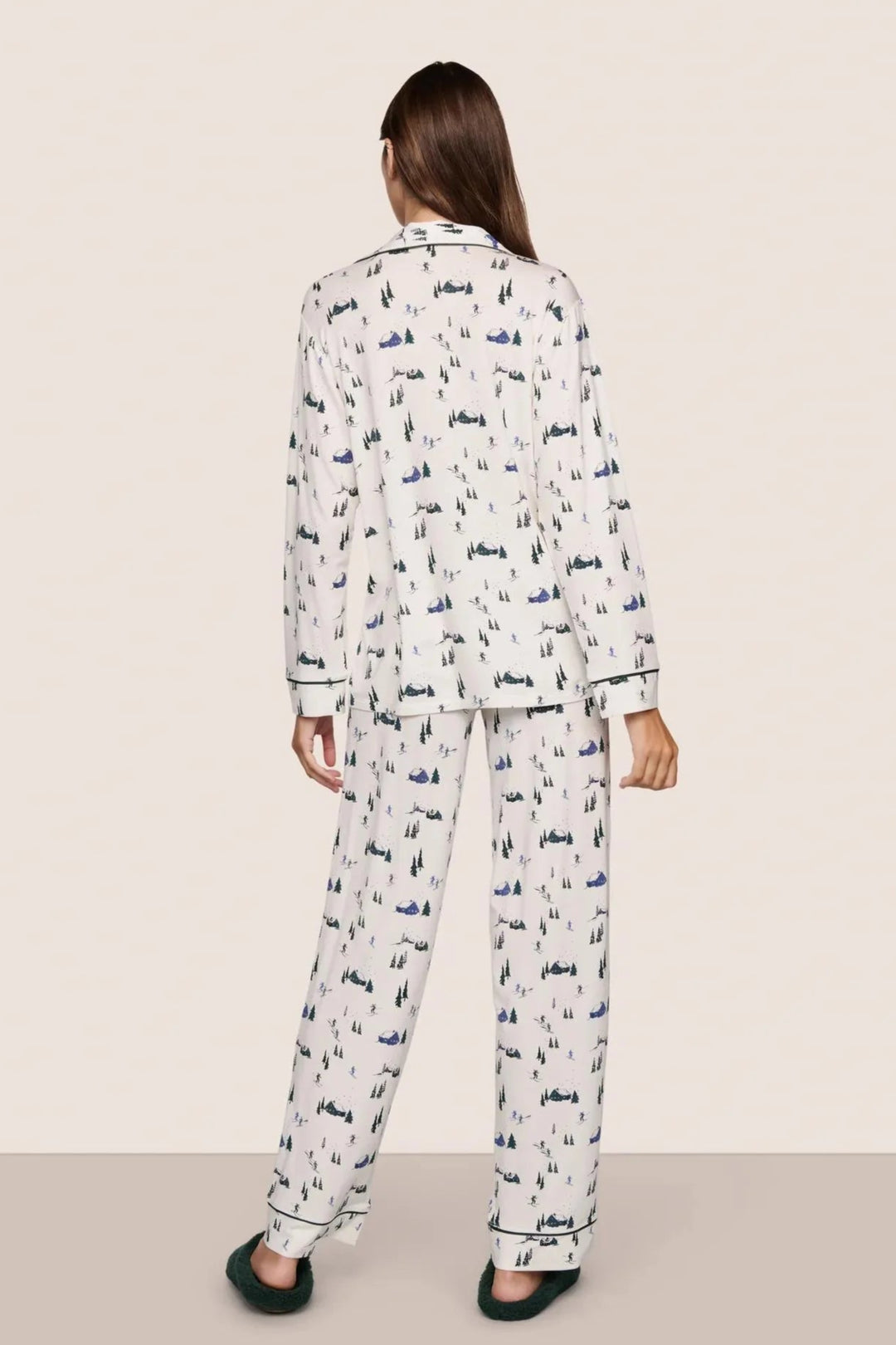 Gisele Holiday Printed Long PJ Set