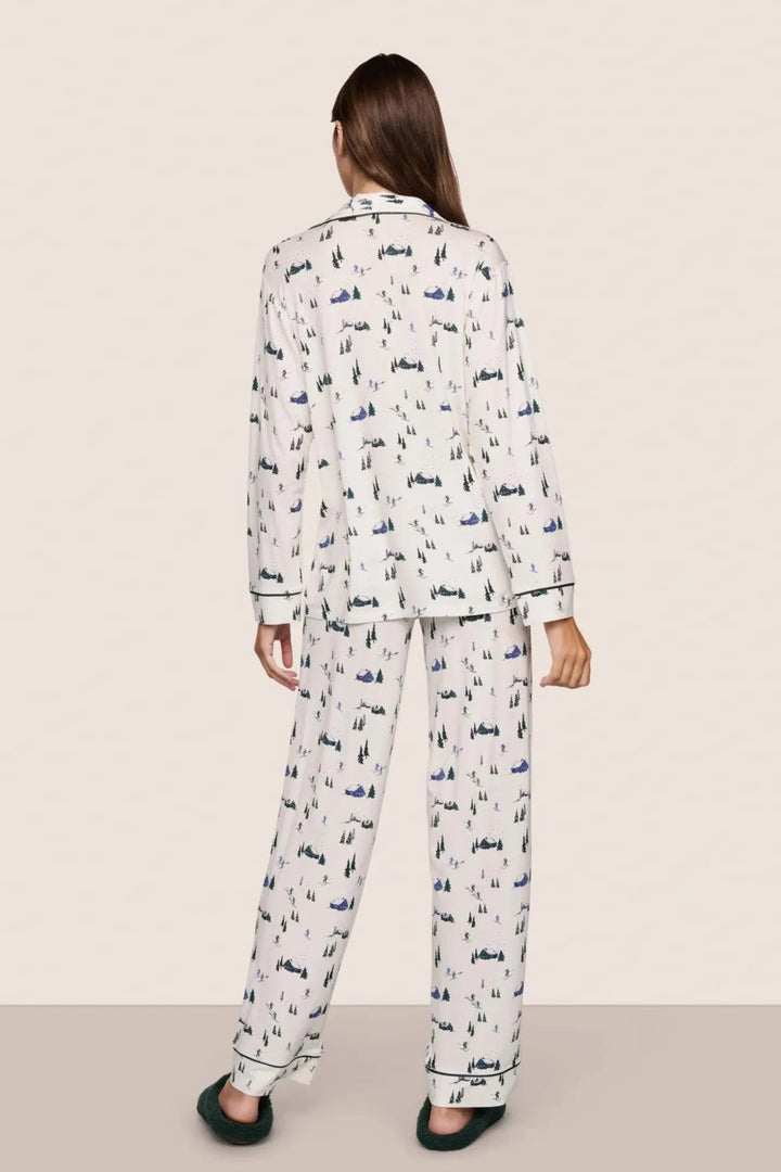 Gisele Holiday Printed Long PJ Set
