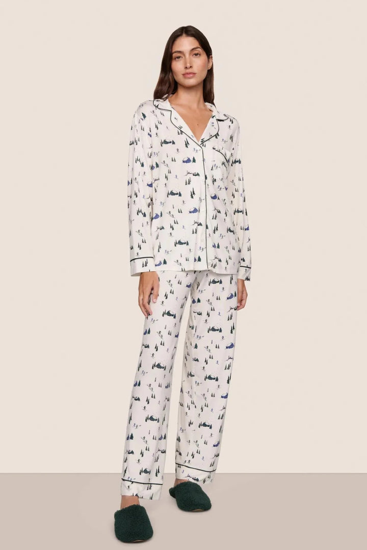 Gisele Holiday Printed Long PJ Set