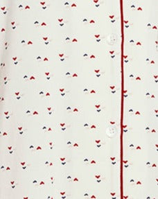 Gisele Printed Pajama: Triple Heart