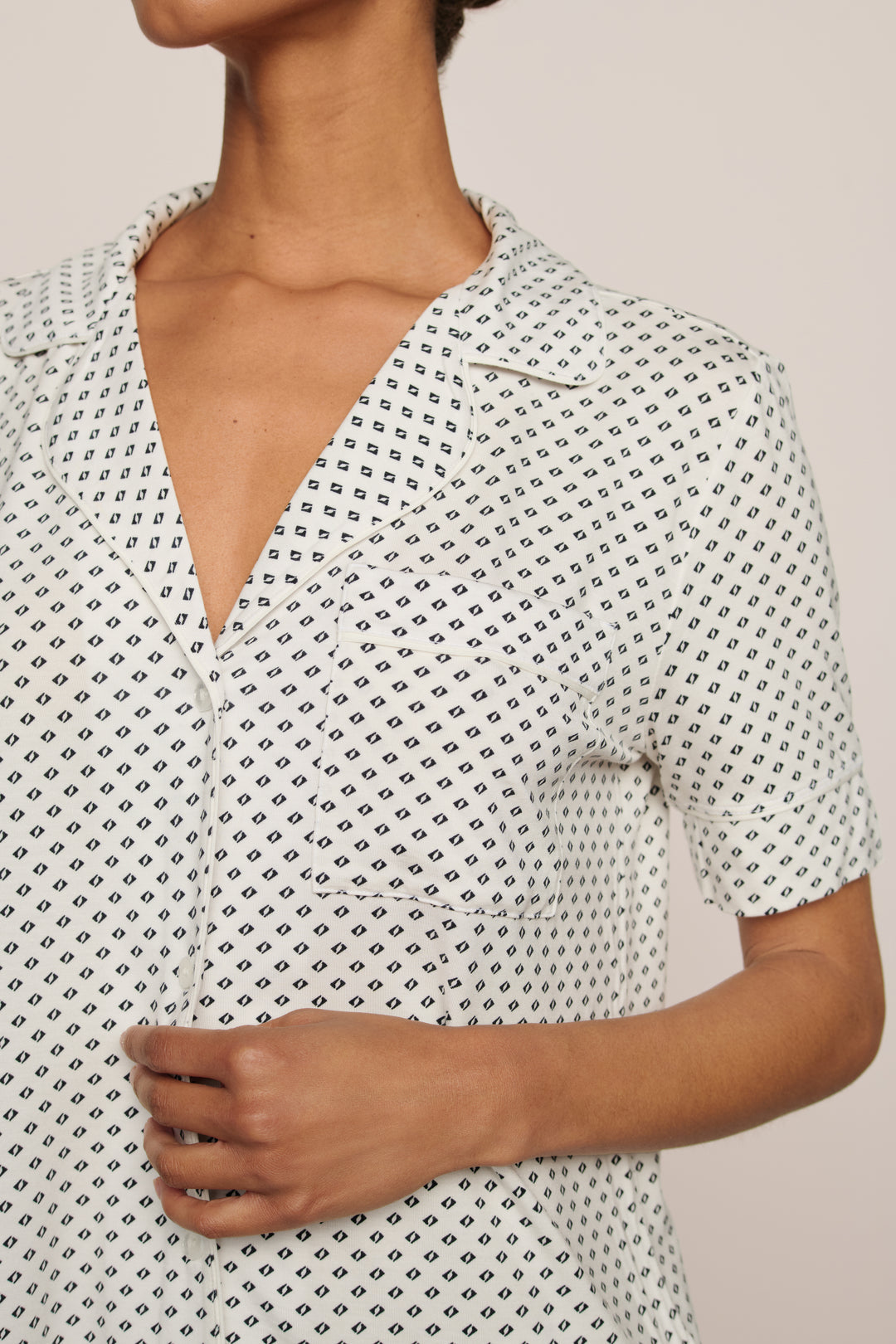 Gisele Printed Short Sleeve Pant Set