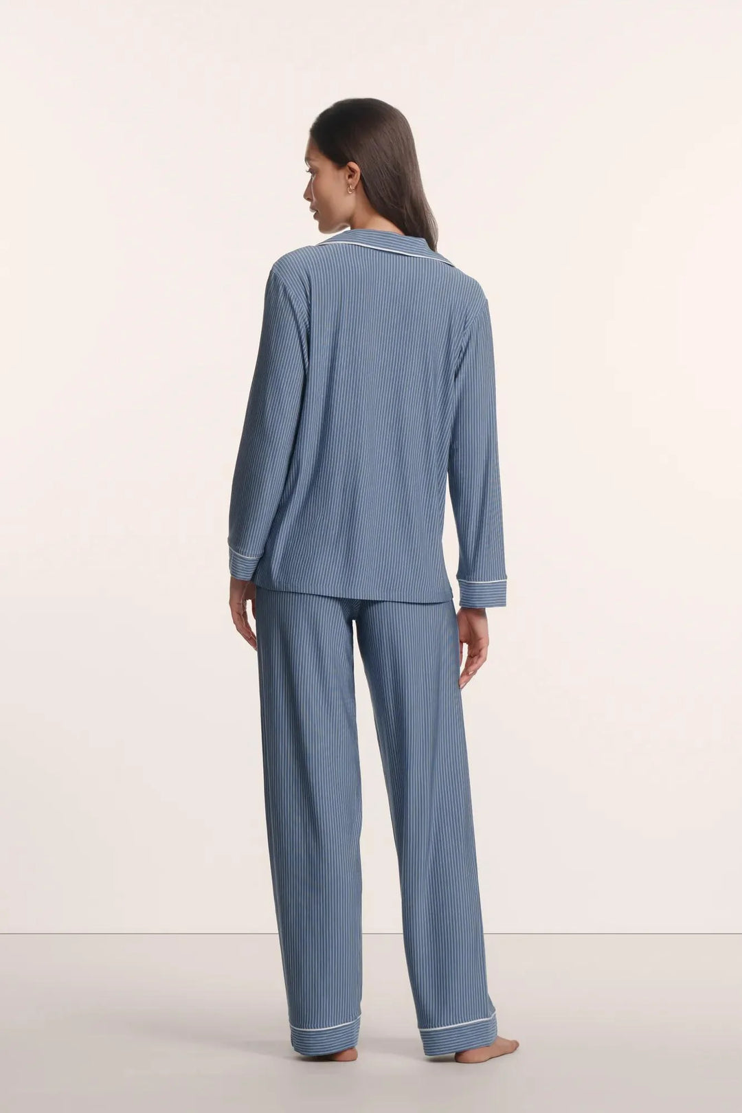 Gisele Duo Stripe Printed Long PJ Set