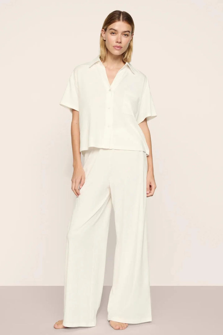 Pima Cotton Short Sleeve Pant Set