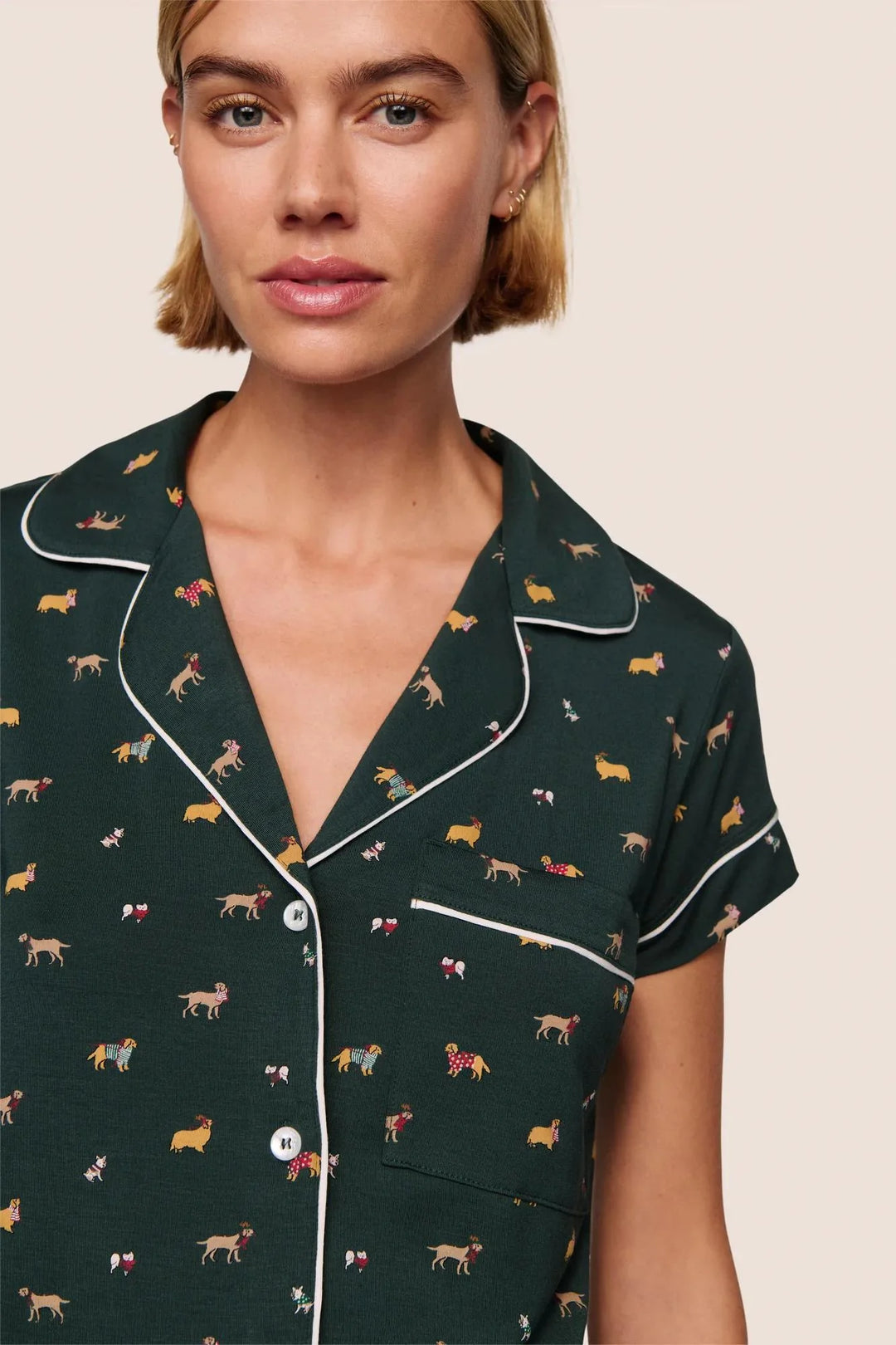 Gisele Printed Shortie PJ Set