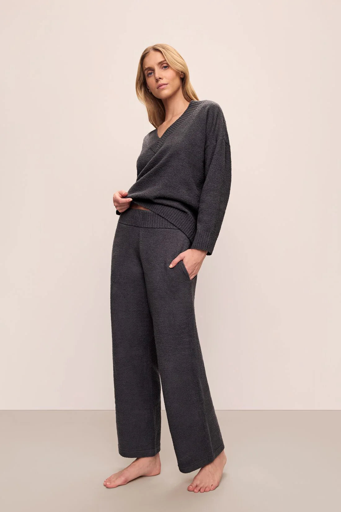 Recycled Boucle Sweater & Pant Set