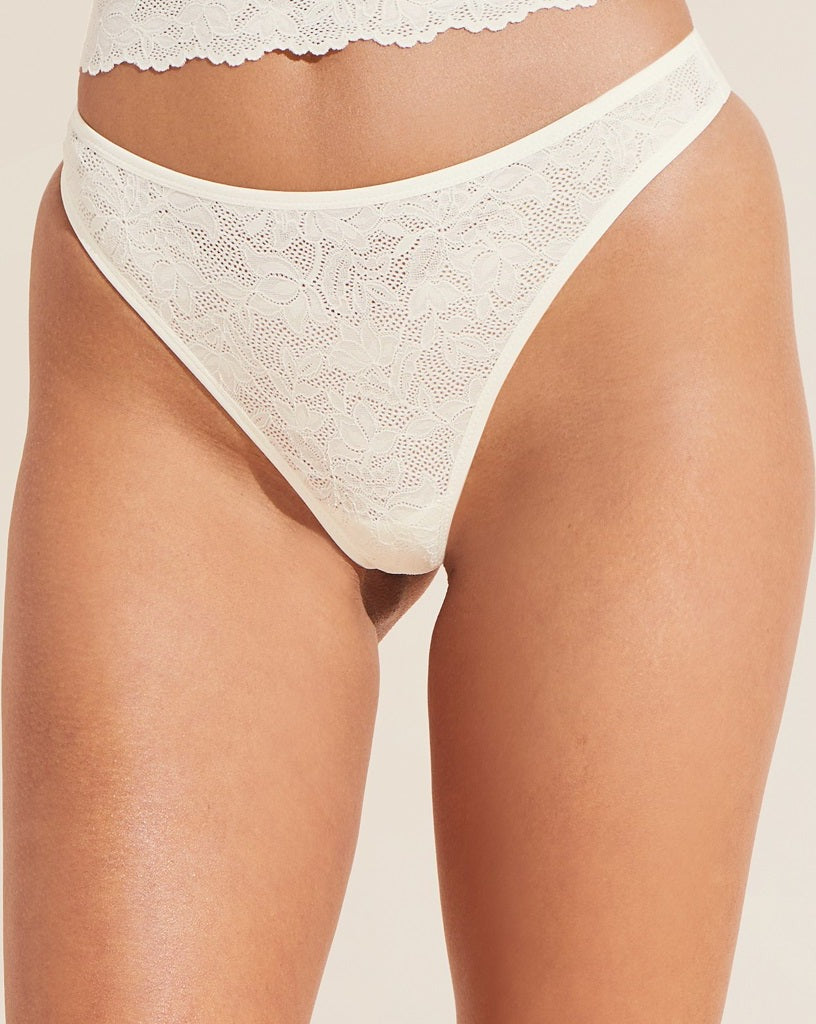 Eberjey Soft Stretch Lace Thong - Beestung Lingerie