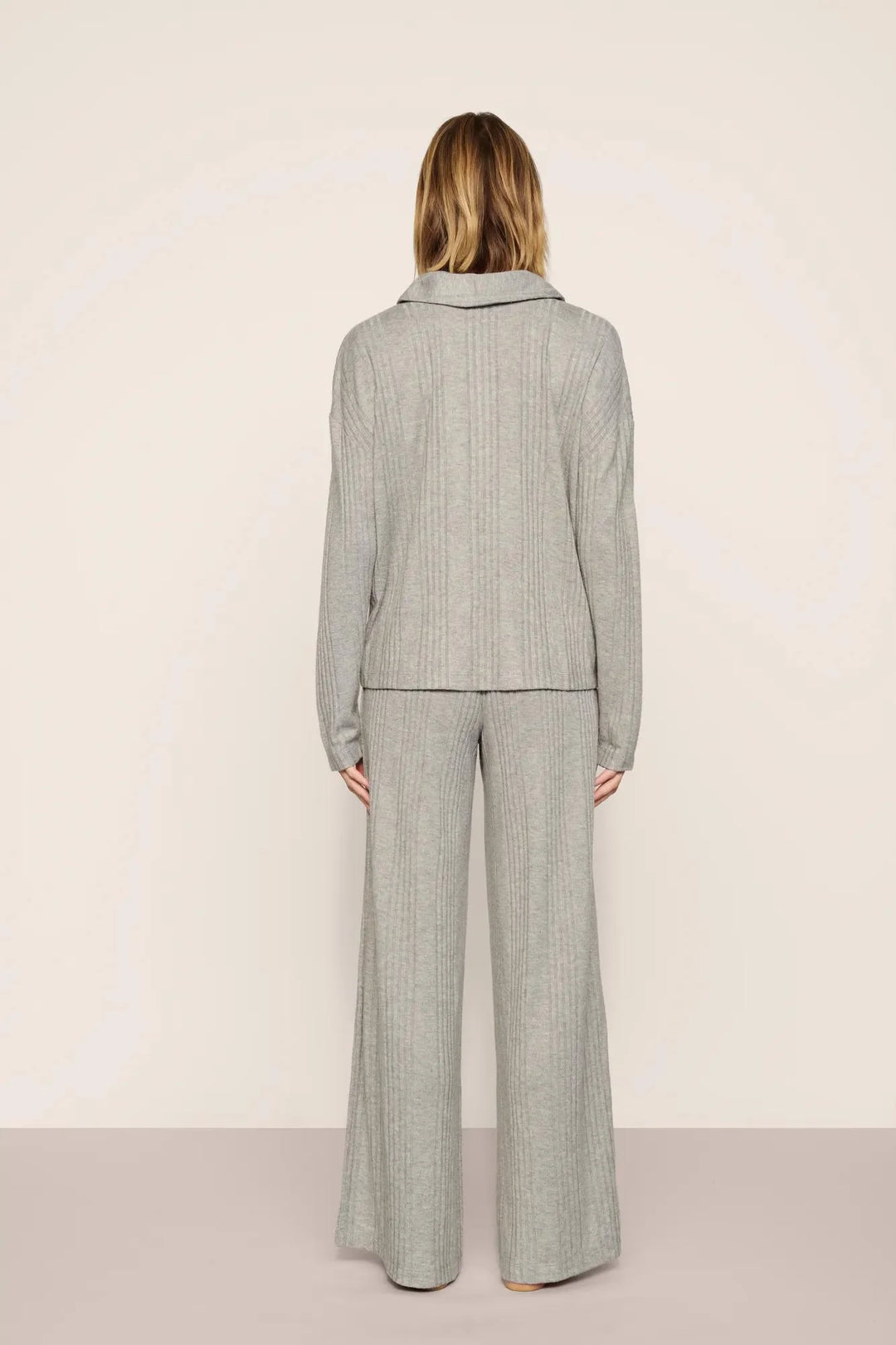 Verigated Rib Long Sleeve & Pant Set