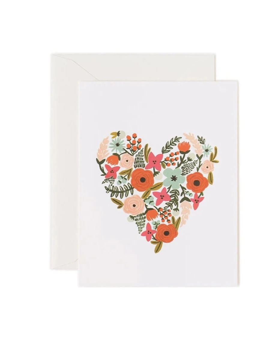 Floral Heart Card - Beestung Lingerie