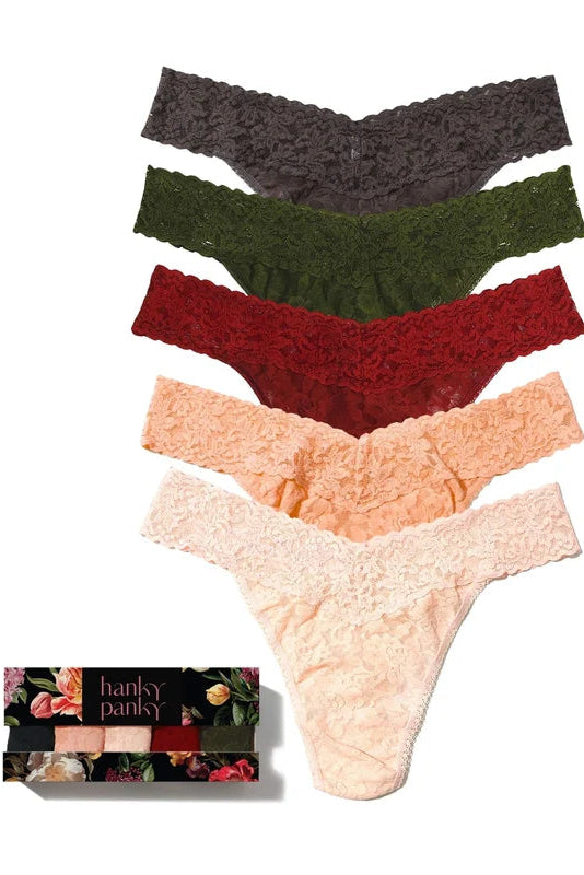 Moonlit - 5 Pack: Original Rise Thong
