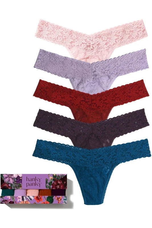 Perennial - 5 Pack Low Rise Thong
